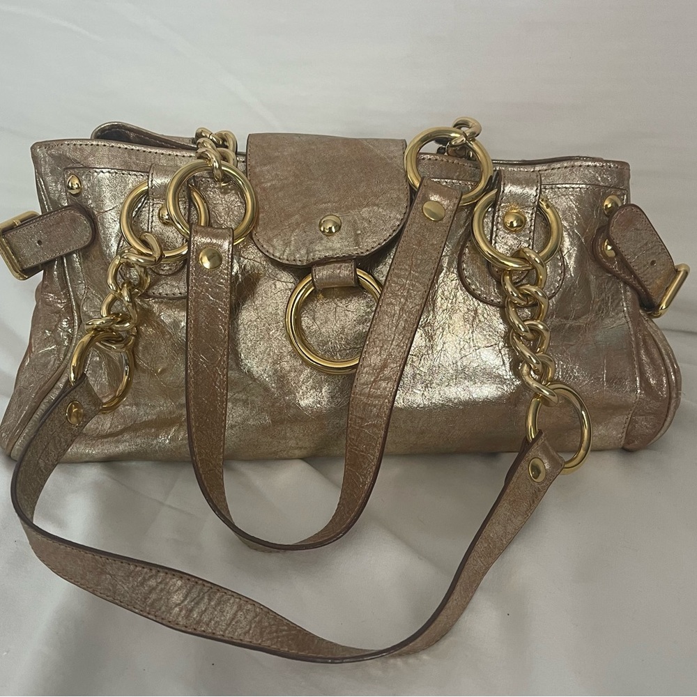 NWOT Mauricio Taiuti Leather Bag fit for a QUEEN!